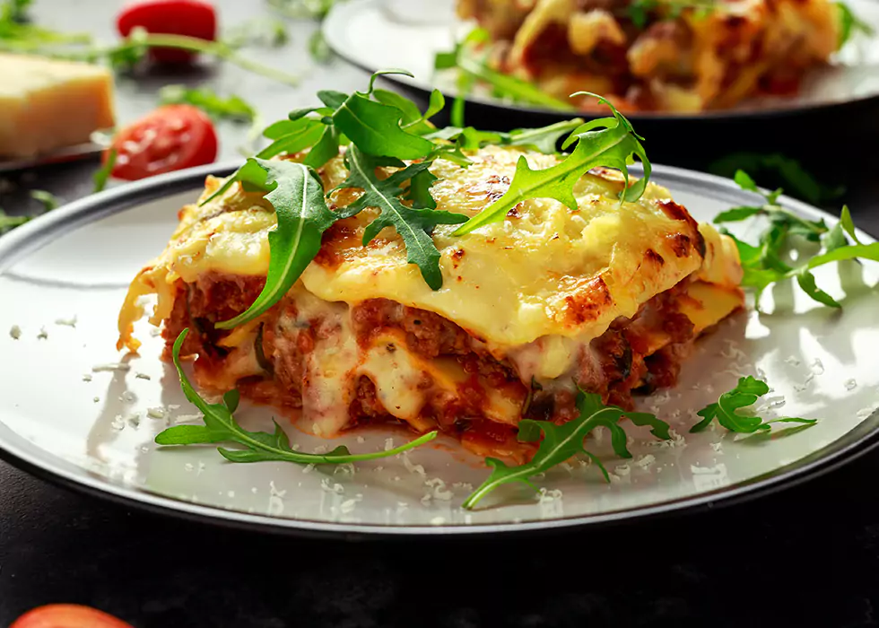 Stück Lasagne